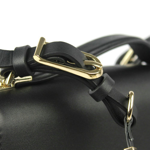 2014 Valentino Garavani flap shoulder bag 22cm V0081 black - Click Image to Close